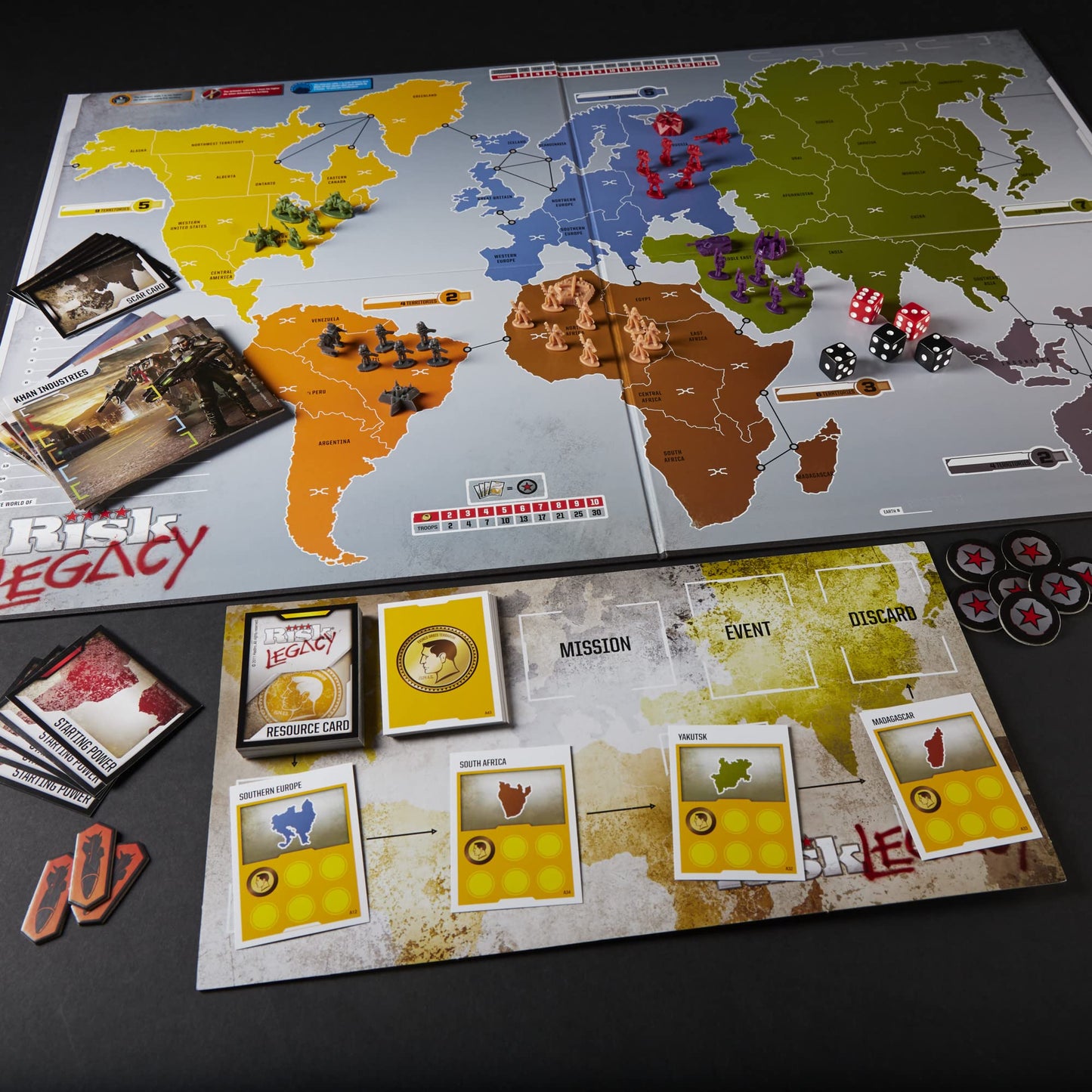 Hasbro Gaming Avalon Hill Risk Legacy – Immersive Strategy Board Game for 3-5 Players