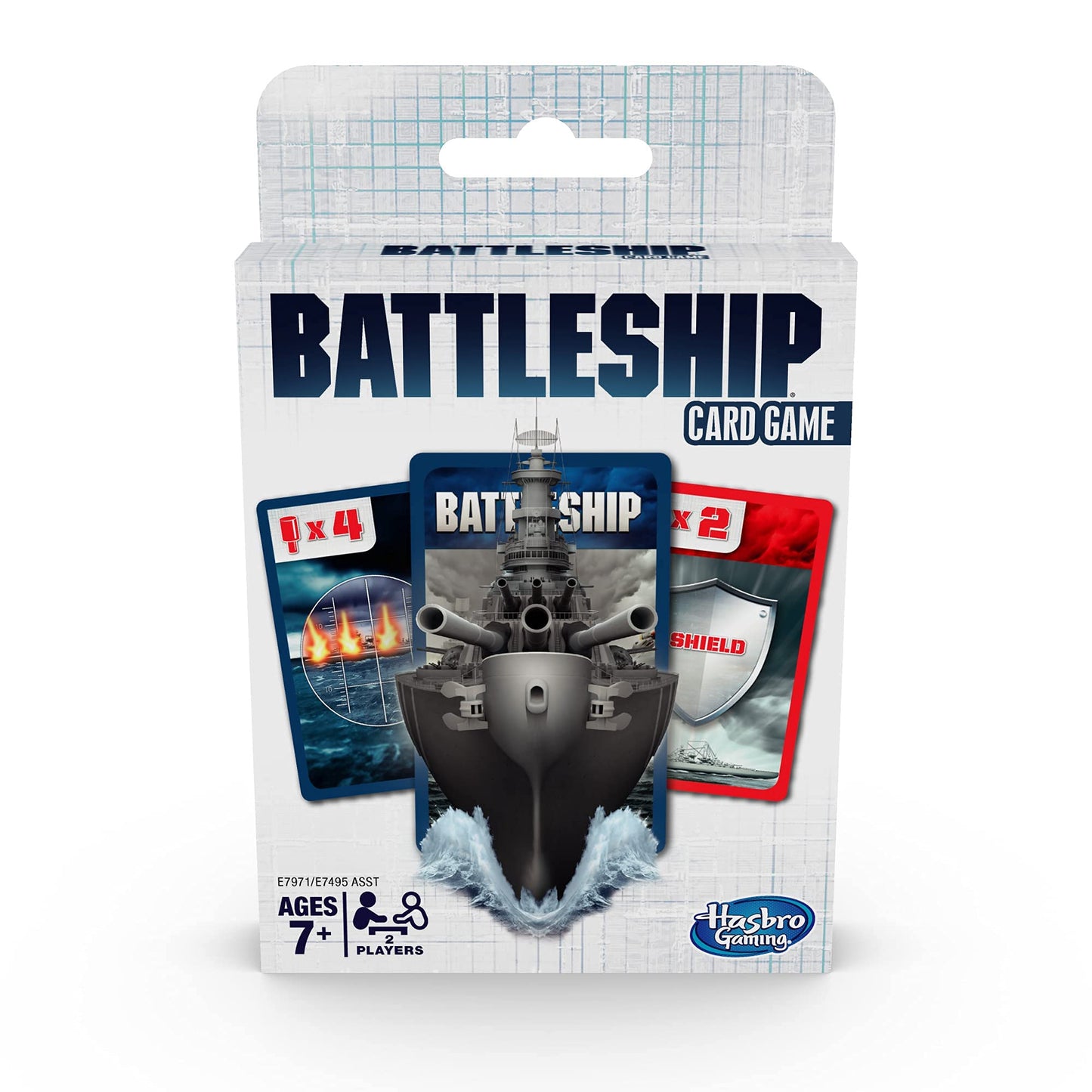 Hasbro Gaming Battleship Card Game for Kids — 2 Players Strategy, Travel Edition