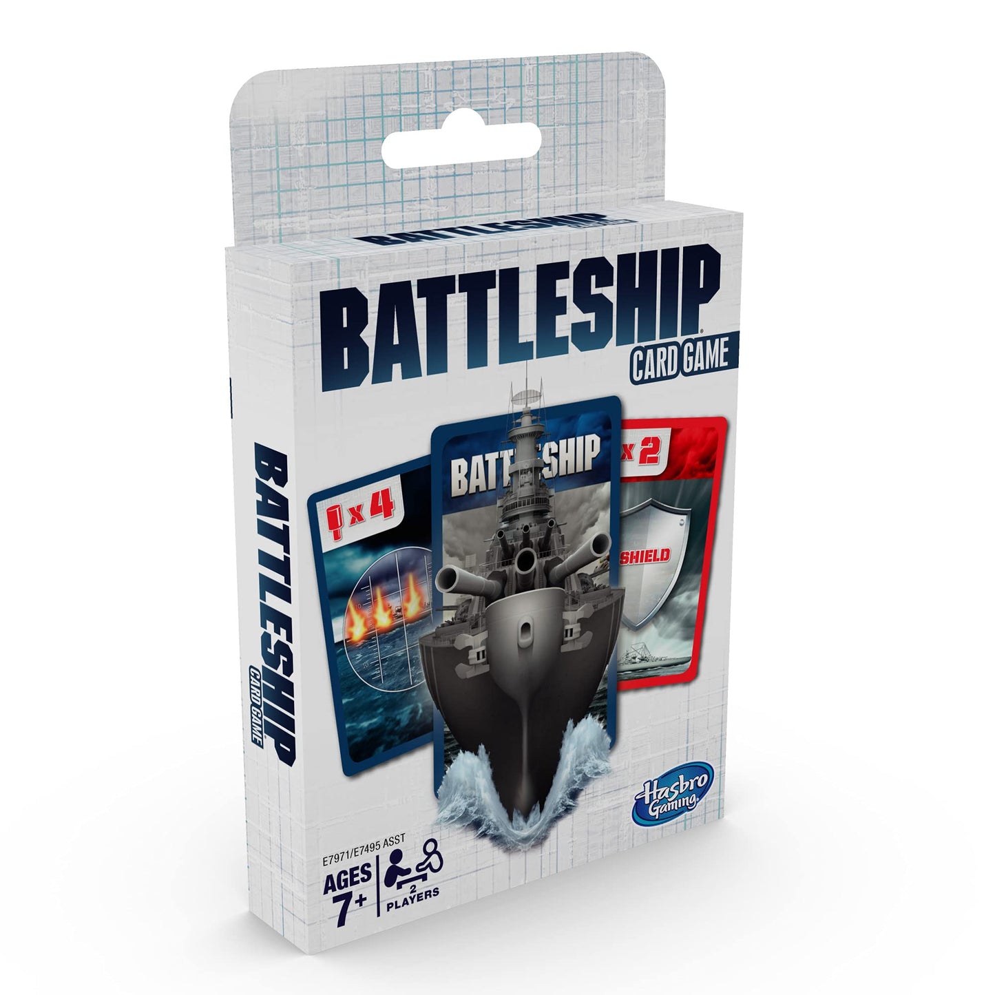 Hasbro Gaming Battleship Card Game for Kids — 2 Players Strategy, Travel Edition