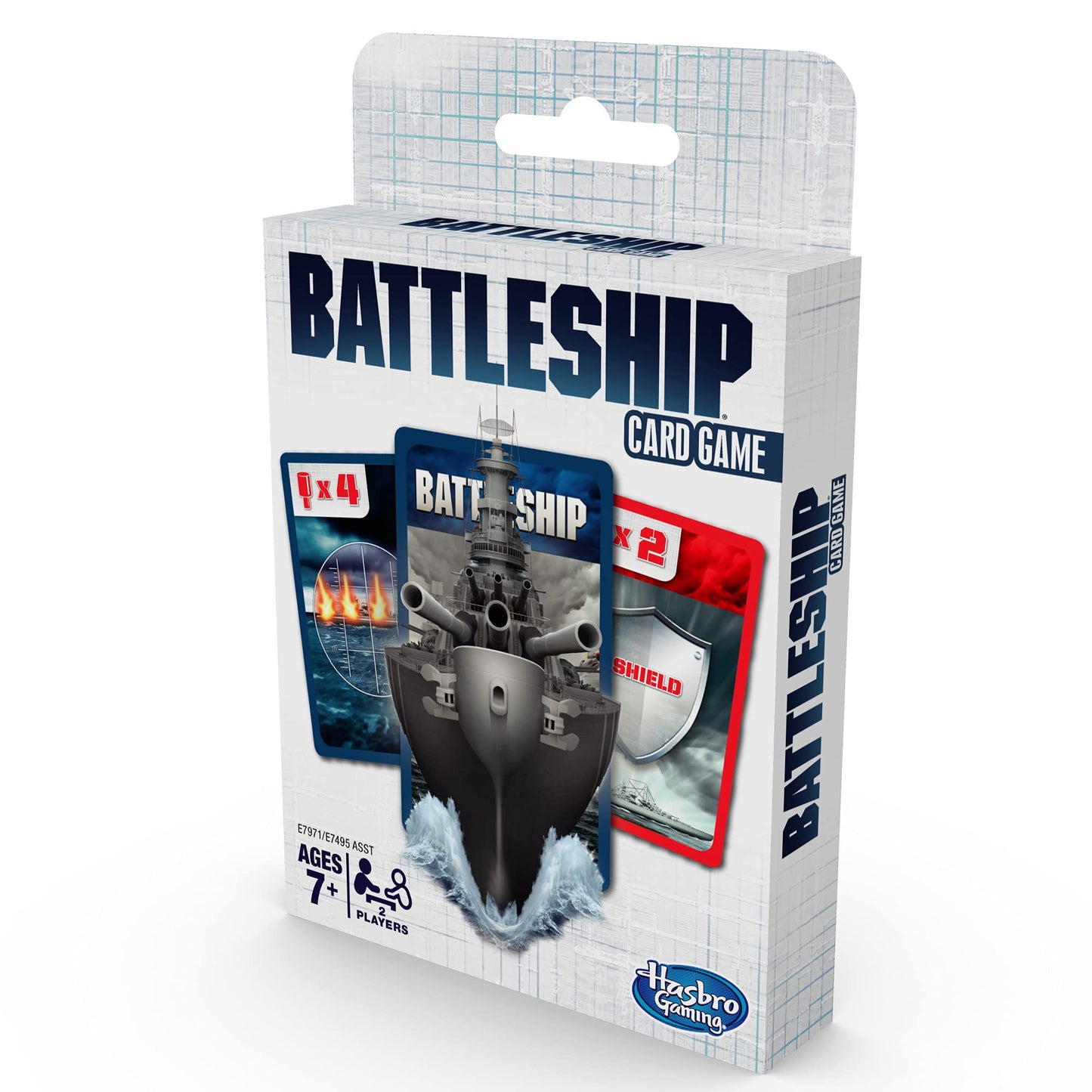 Hasbro Gaming Battleship Card Game for Kids — 2 Players Strategy, Travel Edition