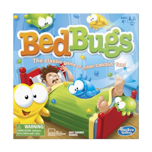 Bed Bugs Board Game | Hasbro Gaming | Family Fun for 2 to 3 Players (Ages 4+)