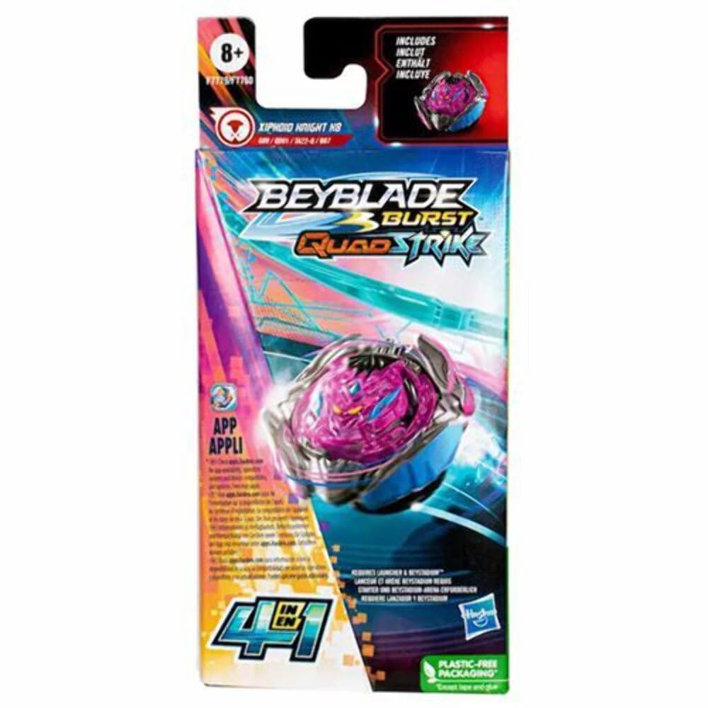 Hasbro Beyblade Burst QuadStrike Xiphoid Knight H8 – 4 Modes Combat Top