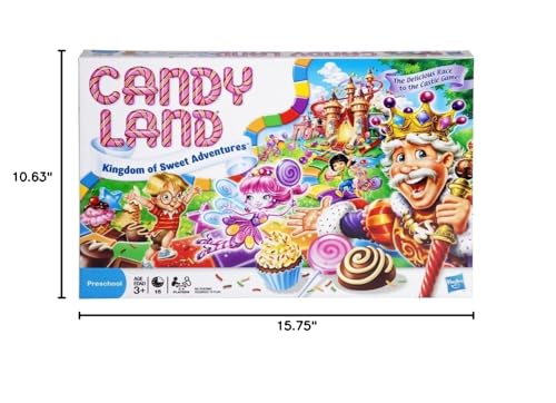 Candy Land Kingdom of Sweet Adventures – Hasbro Gaming Board Game for Kids 3+ (Amazon Exclusive)