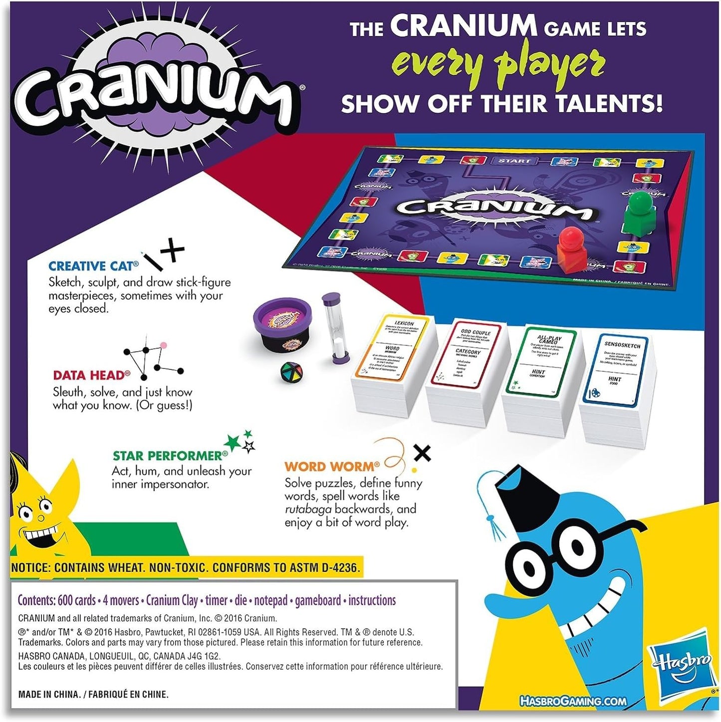 Hasbro Gaming Cranium Game — Team-Based Family Party Board Game