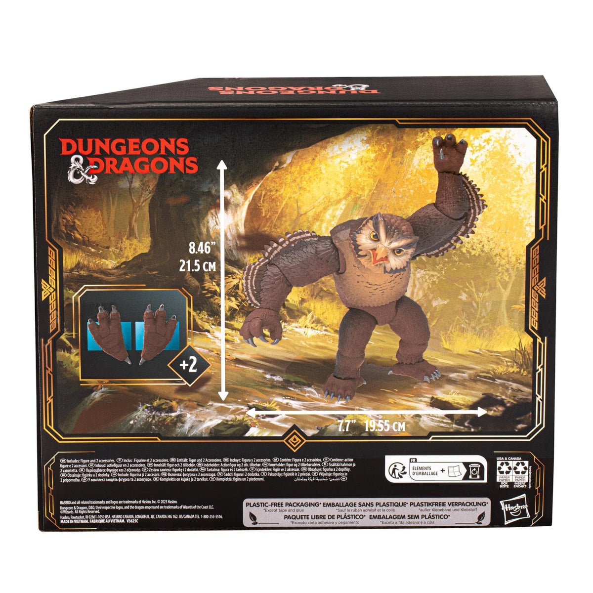 Hasbro Dungeons & Dragons Golden Archive Owlbear Figurine - 21 cm