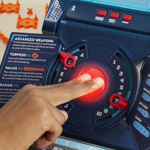 Hasbro Electronic Battleship Reloaded – Lights, Sounds & Custom Layouts (Ages 8+)