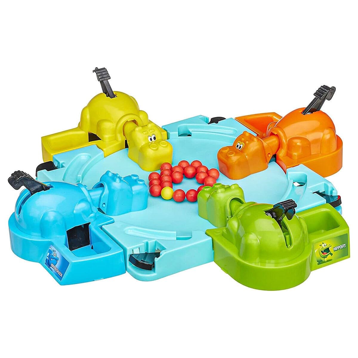 Hasbro Elefun and Friends Hungry Hungry Hippos – Family Marble-Chomping Game