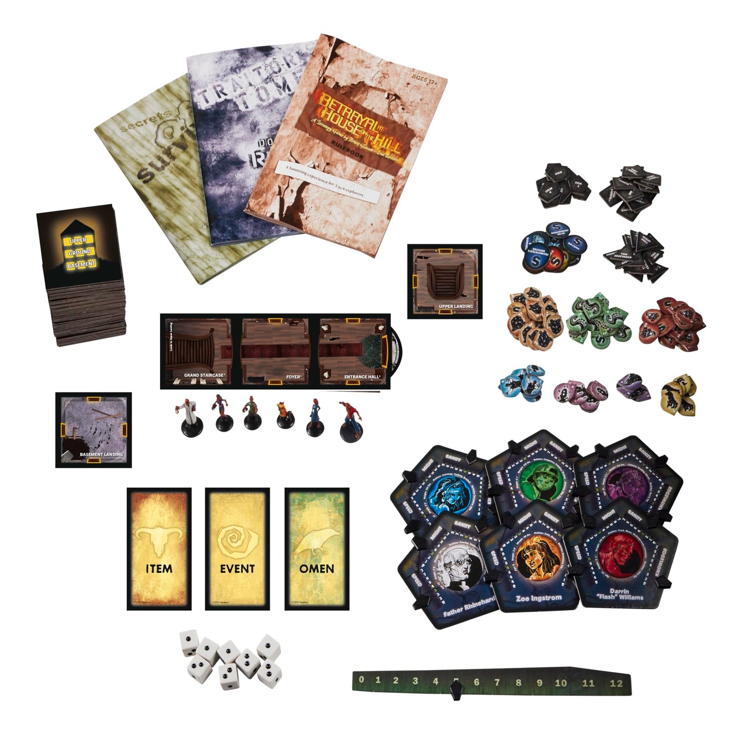 Hasbro Gaming Avalon Hill Betrayal at House on the Hill Second Edition — Cooperative Board Game for 3-6 Players (Ages 12+)