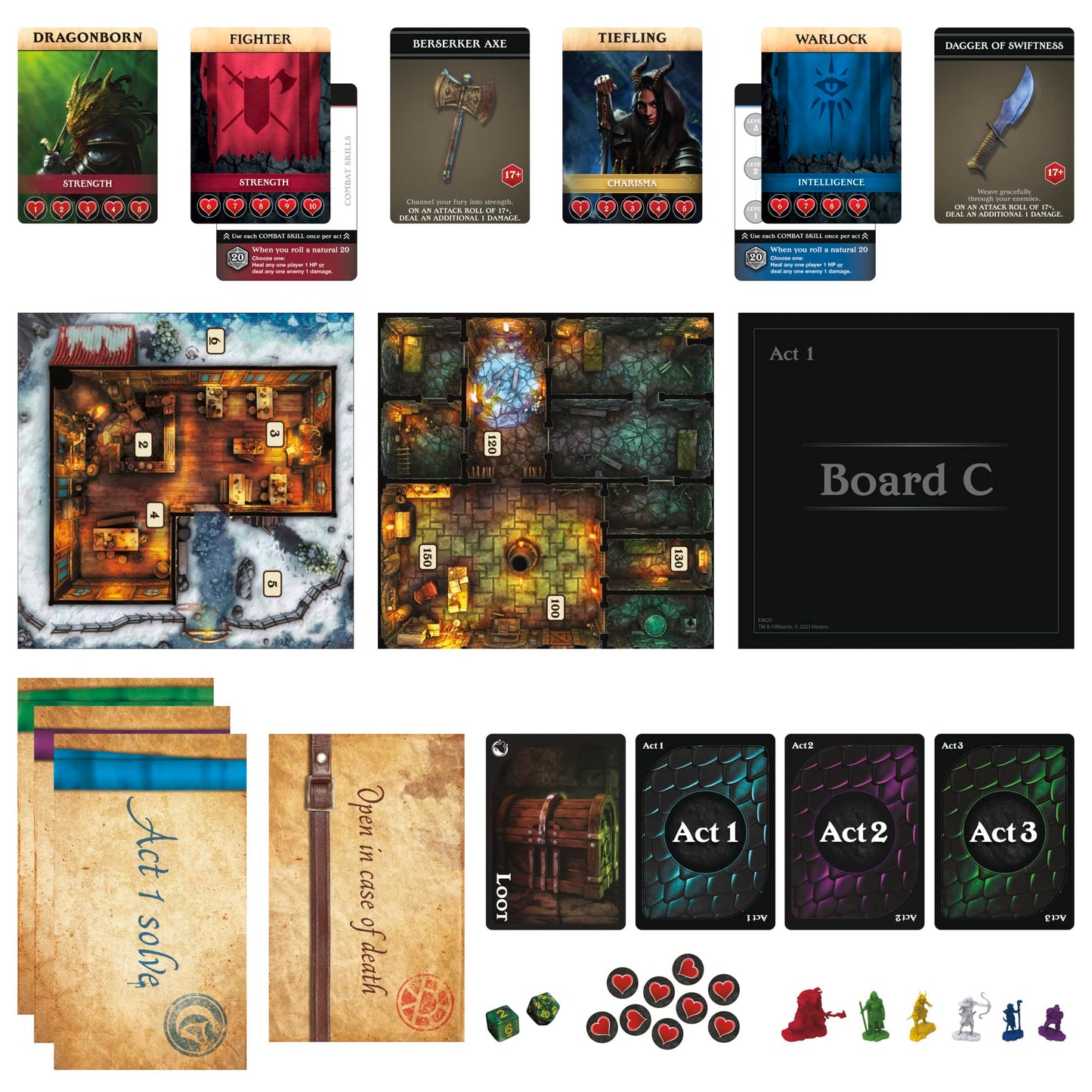 Hasbro Gaming D&D Bedlam in Neverwinter: Escape Room Board Game for 2-6 Players (Ages 12+), Amazon Exclusive