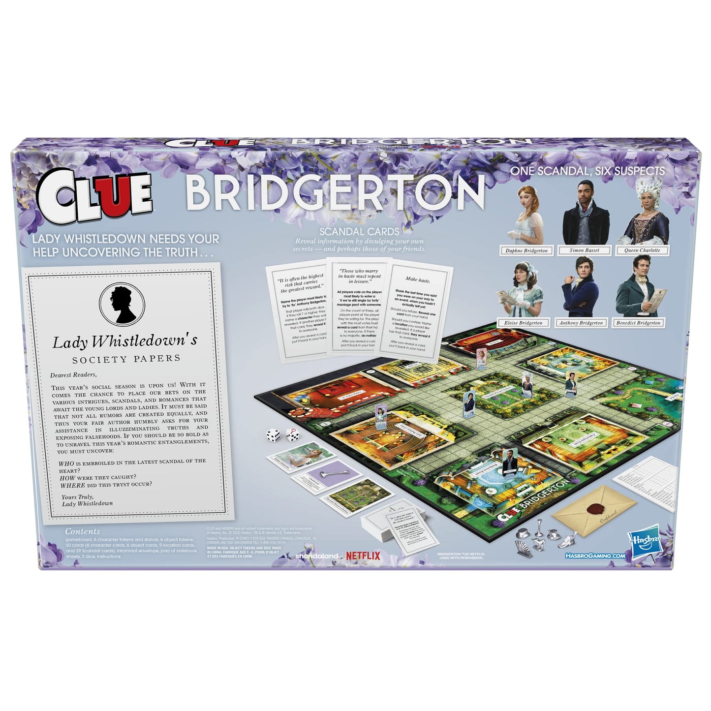 Hasbro Gaming Clue: Bridgerton Edition – 3-6 Players, Ages 17+