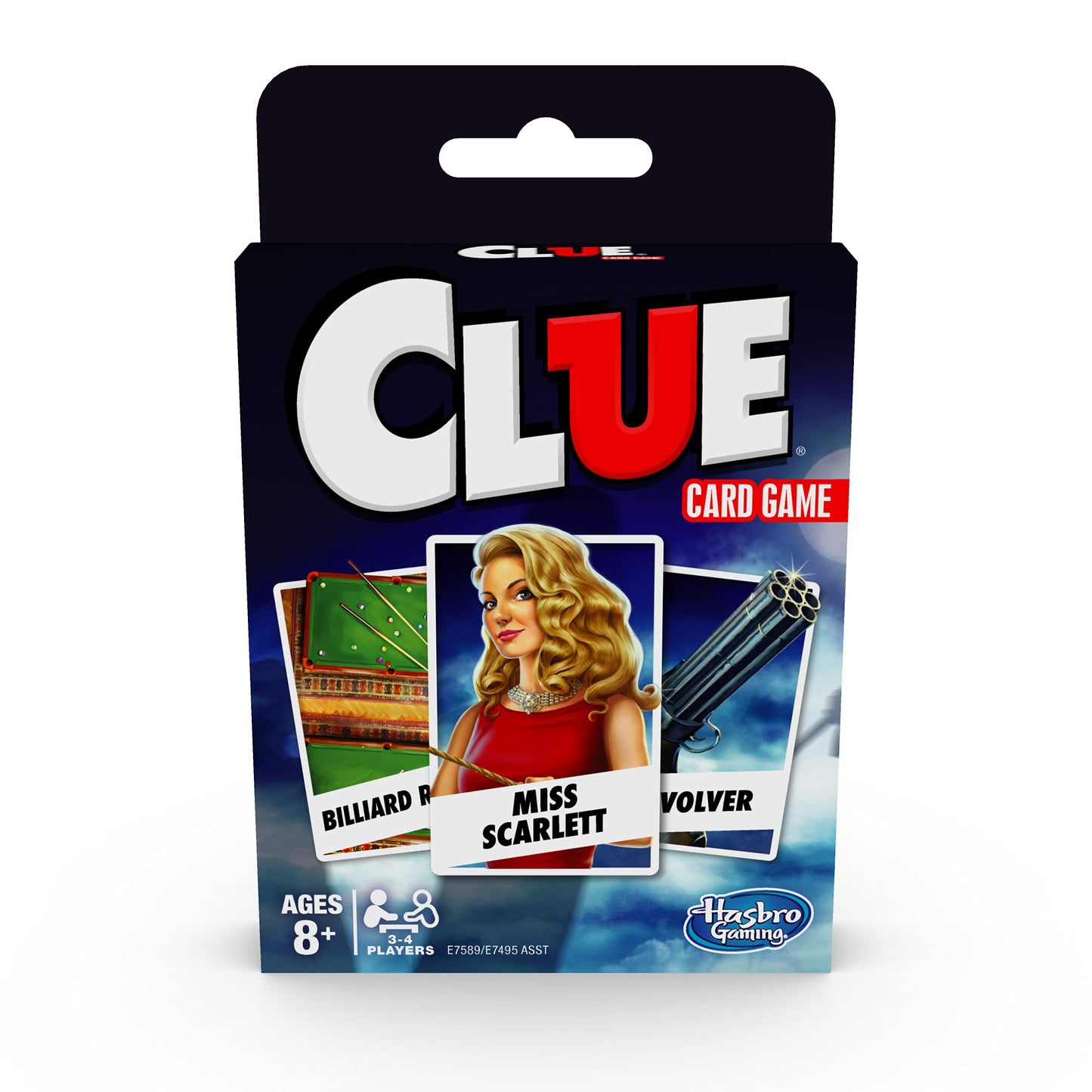 Hasbro Gaming Clue Card Game – Fast 3-4 Player Mystery for Ages 8+