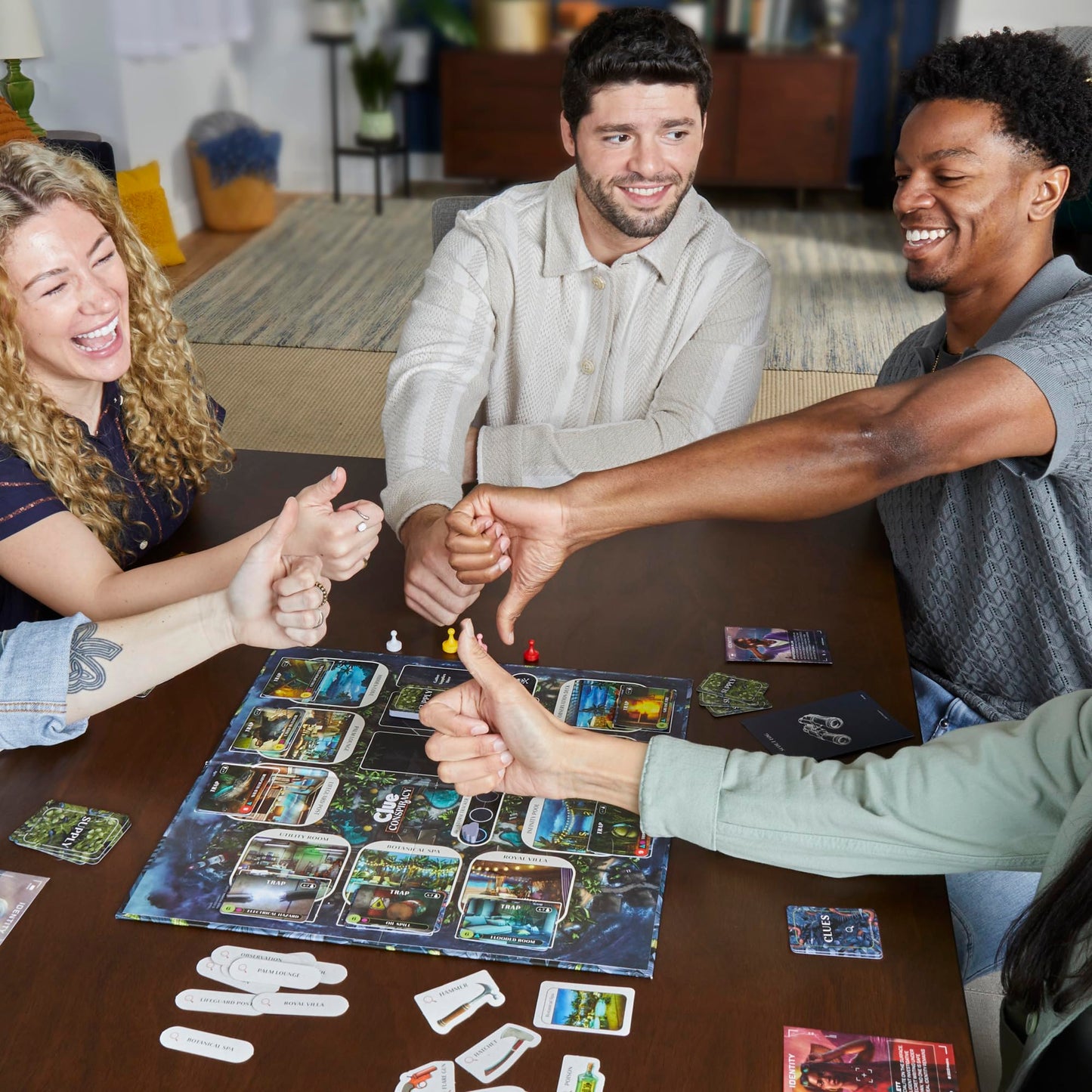 Hasbro Gaming Clue Conspiracy Board Game for Adults & Teens – Secret Roles, 4-10 Players, 45-Minute Mystery