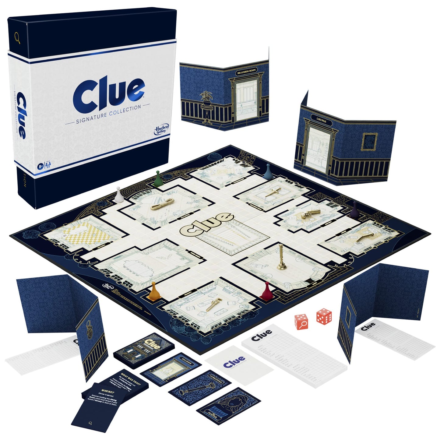 Hasbro Gaming Clue Signature Collection – Premium Family Board Game for 2-6 Players