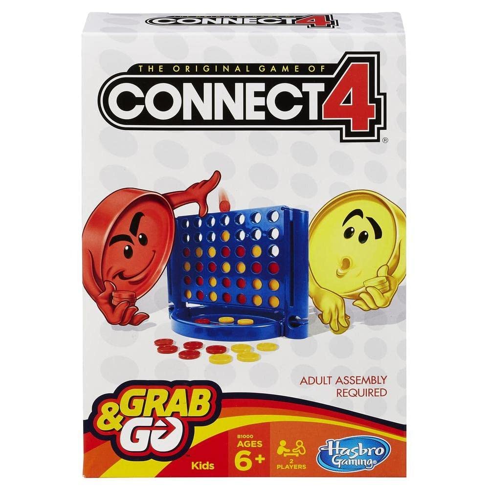 Hasbro Gaming Connect 4 Grab & Go Game (Original Version) – Portable Classic for On-The-Go Fun