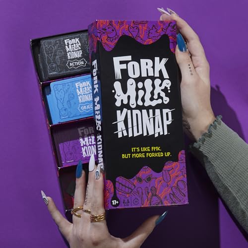Hasbro Gaming Fork Milk Kidnap – Adults-Only Party Card Game for 3-10 Players
