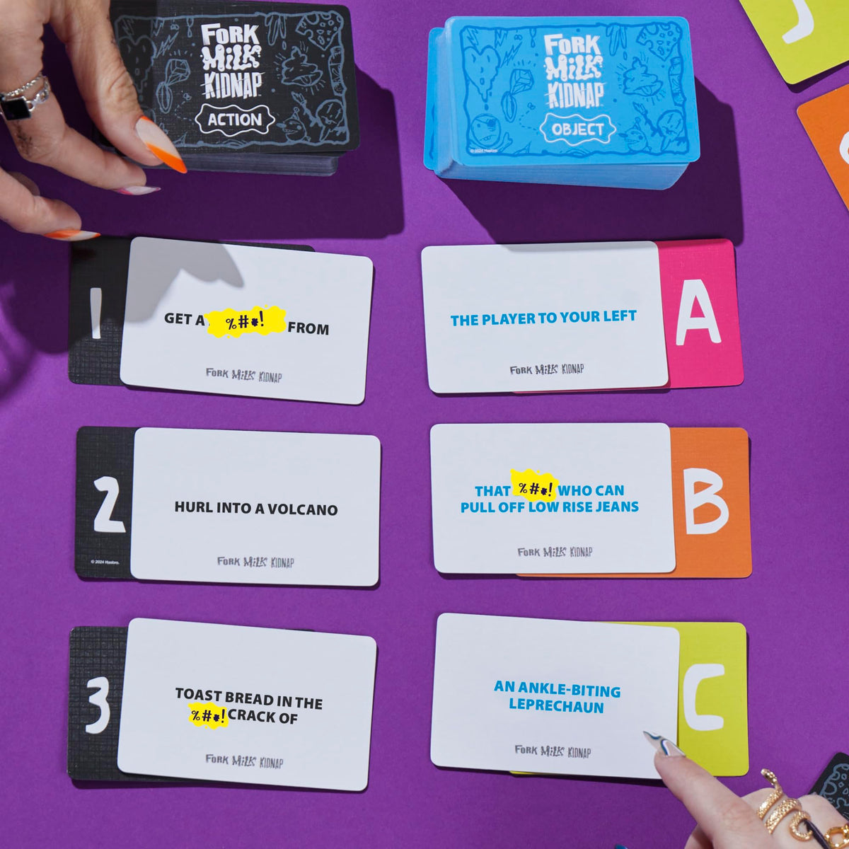 Hasbro Gaming Fork Milk Kidnap – Adults-Only Party Card Game for 3-10 Players