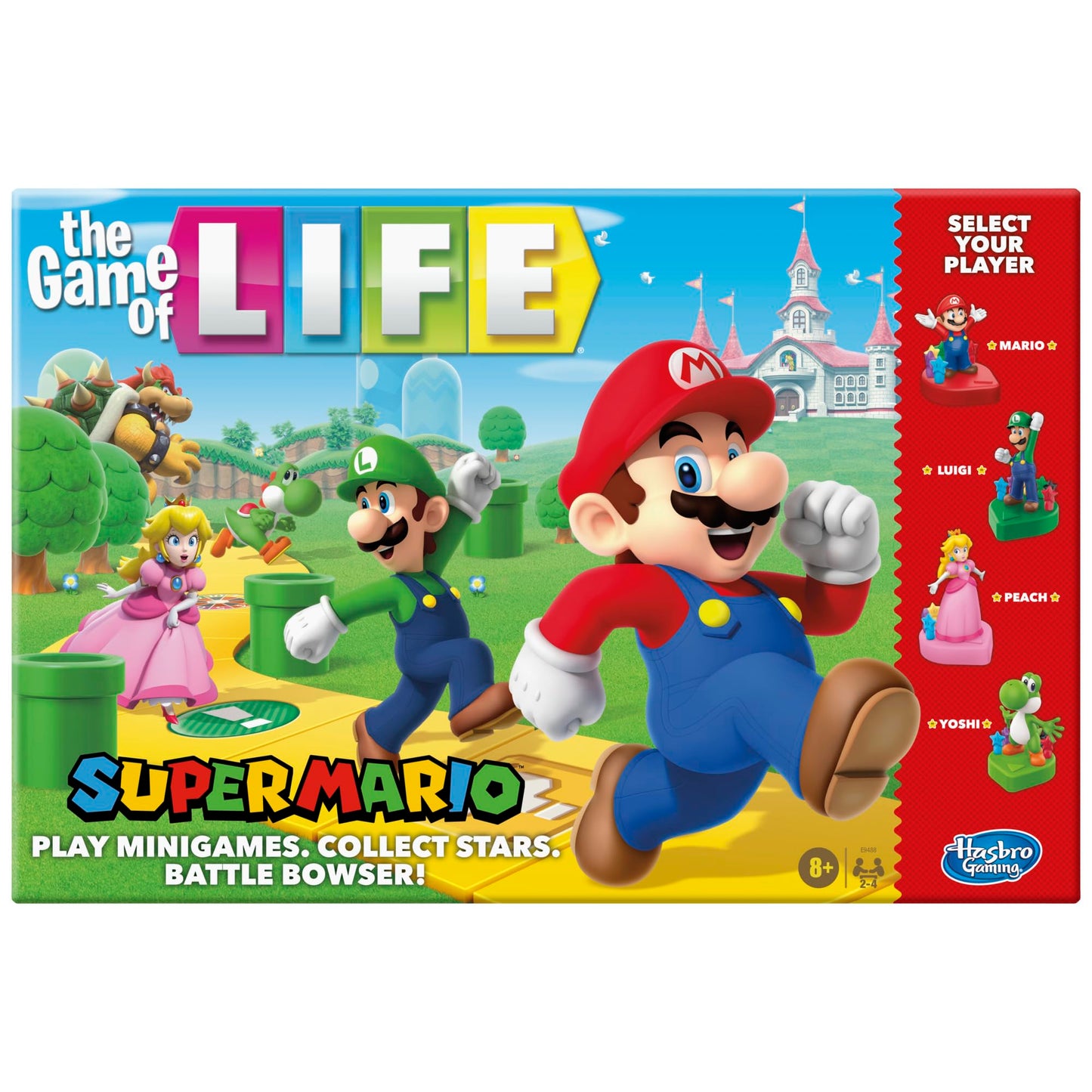Hasbro Gaming The Game of Life: Super Mario Edition – Family Board Game for Ages 8+ (2-4 Players)