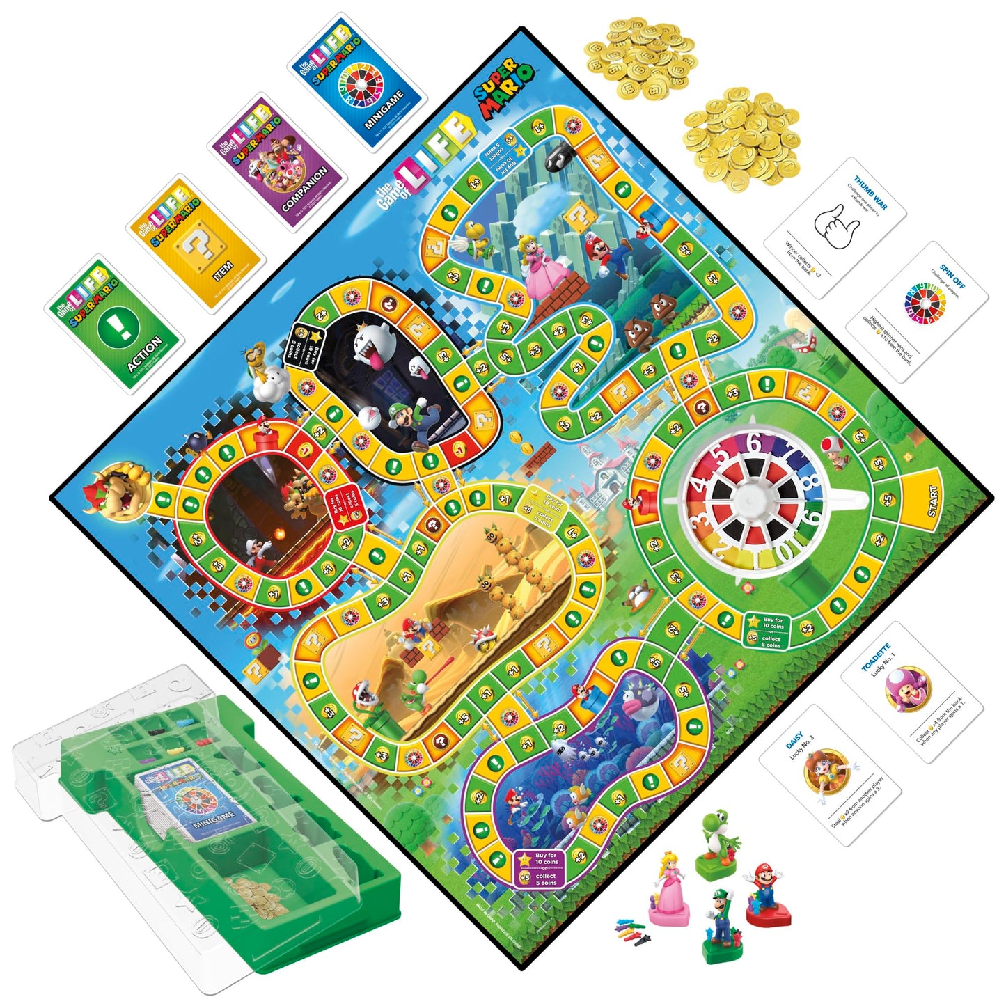 Hasbro Gaming The Game of Life: Super Mario Edition – Family Board Game for Ages 8+ (2-4 Players)