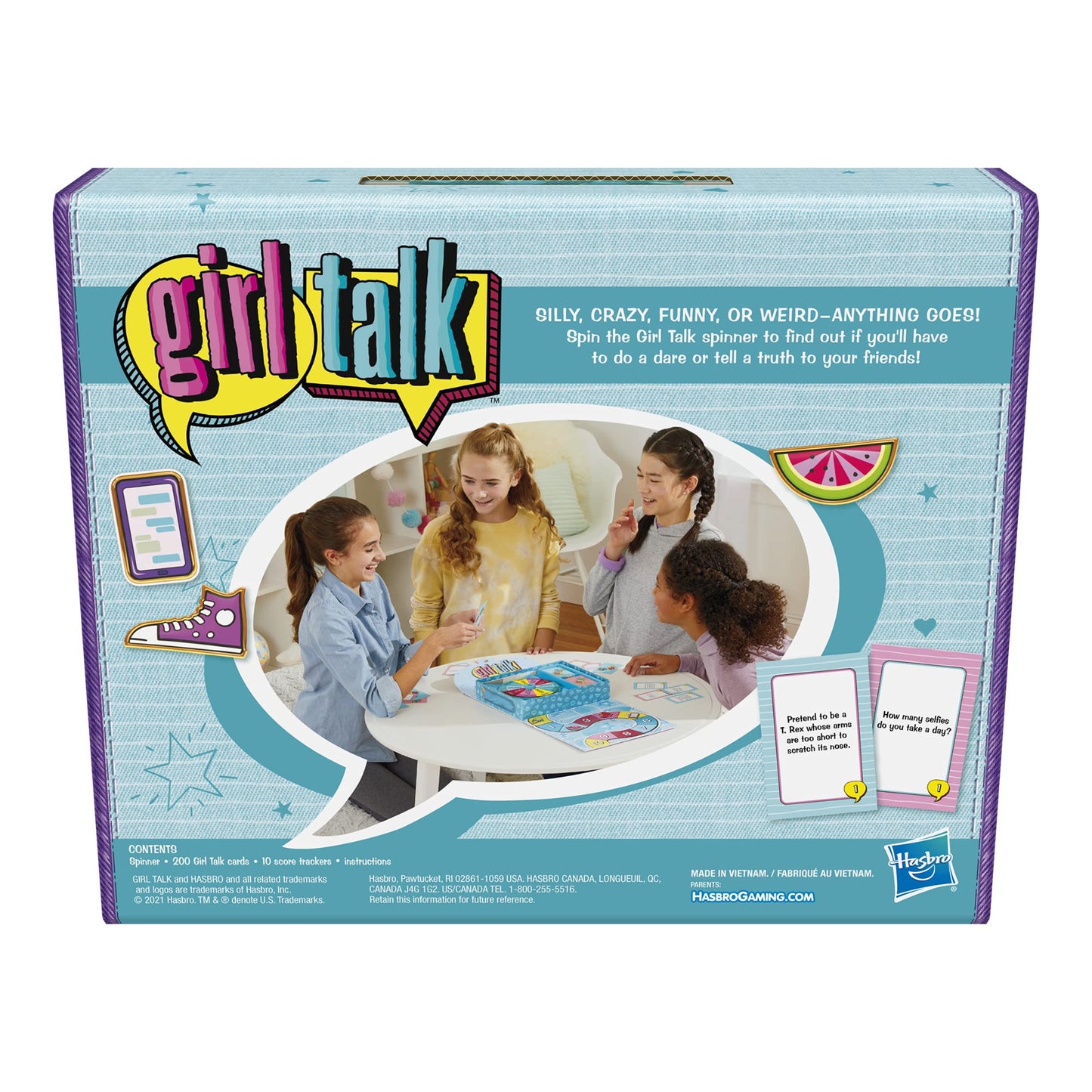 Hasbro Gaming Girl Talk Truth or Dare Board Game for Teens & Tweens — 2-10 Players