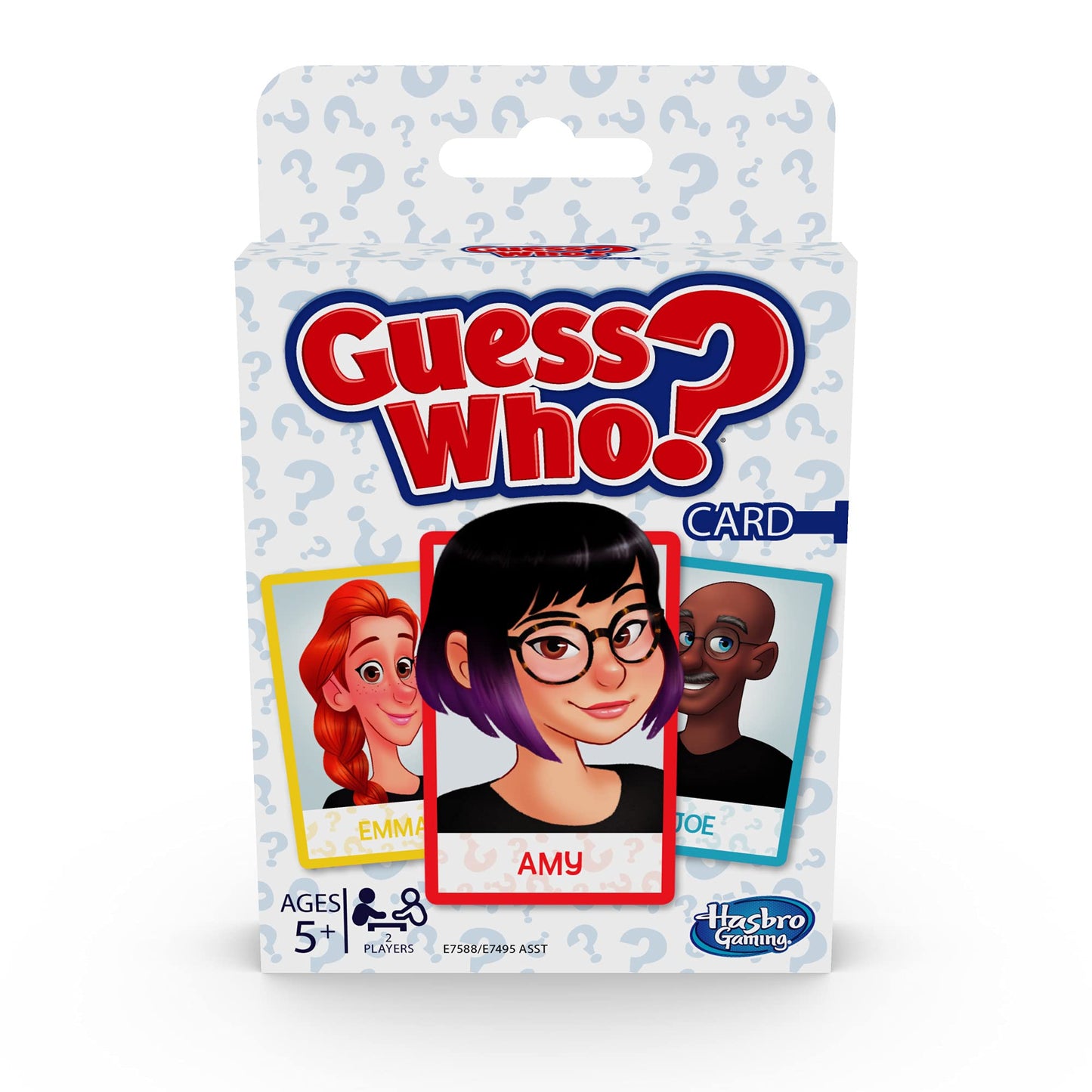 Hasbro Gaming Guess Who? Card Game for Kids — 2 Players, Travel Ready (Ages 5+)
