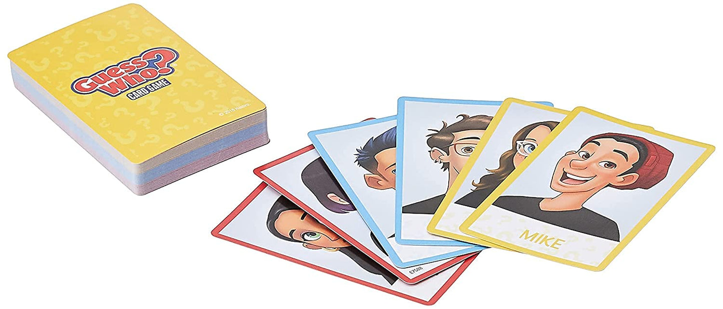 Hasbro Gaming Guess Who? Card Game for Kids — 2 Players, Travel Ready (Ages 5+)