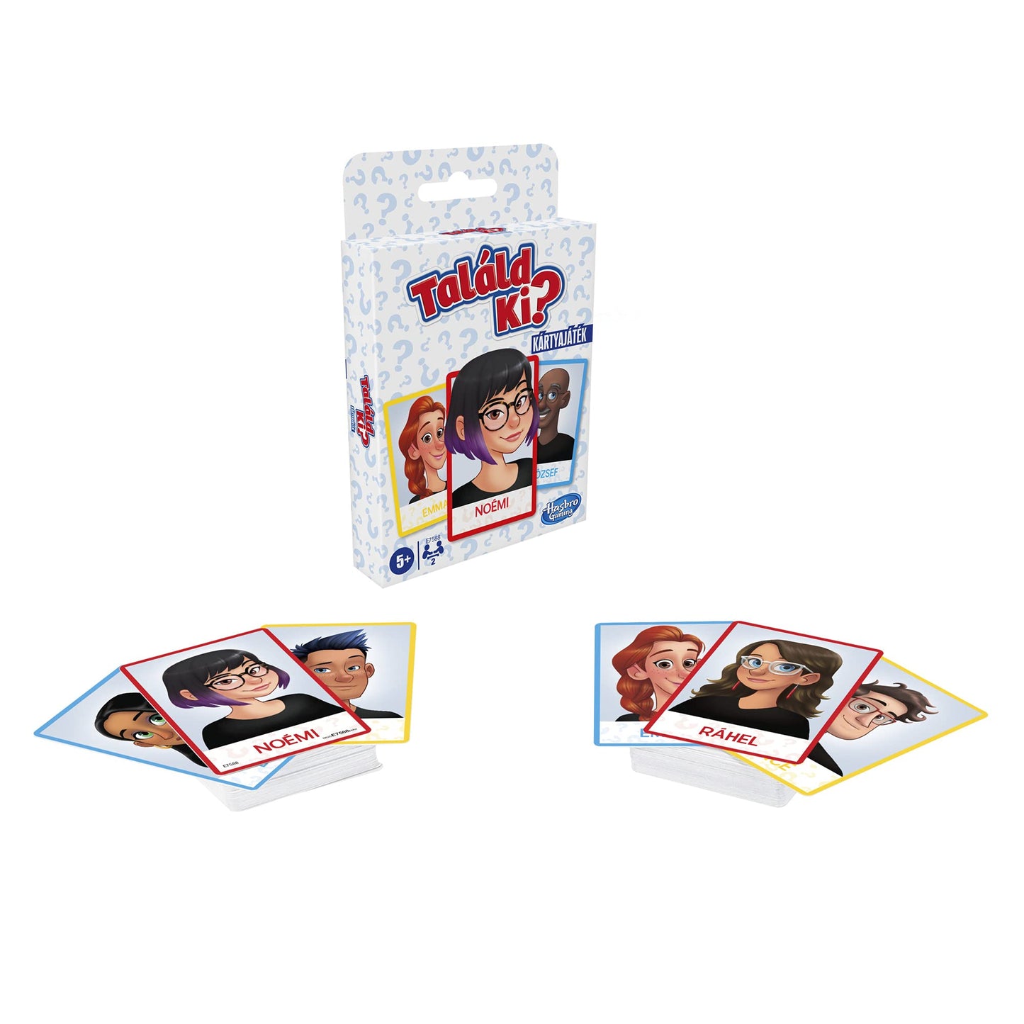 Hasbro Gaming Guess Who? Card Game for Kids — 2 Players, Travel Ready (Ages 5+)