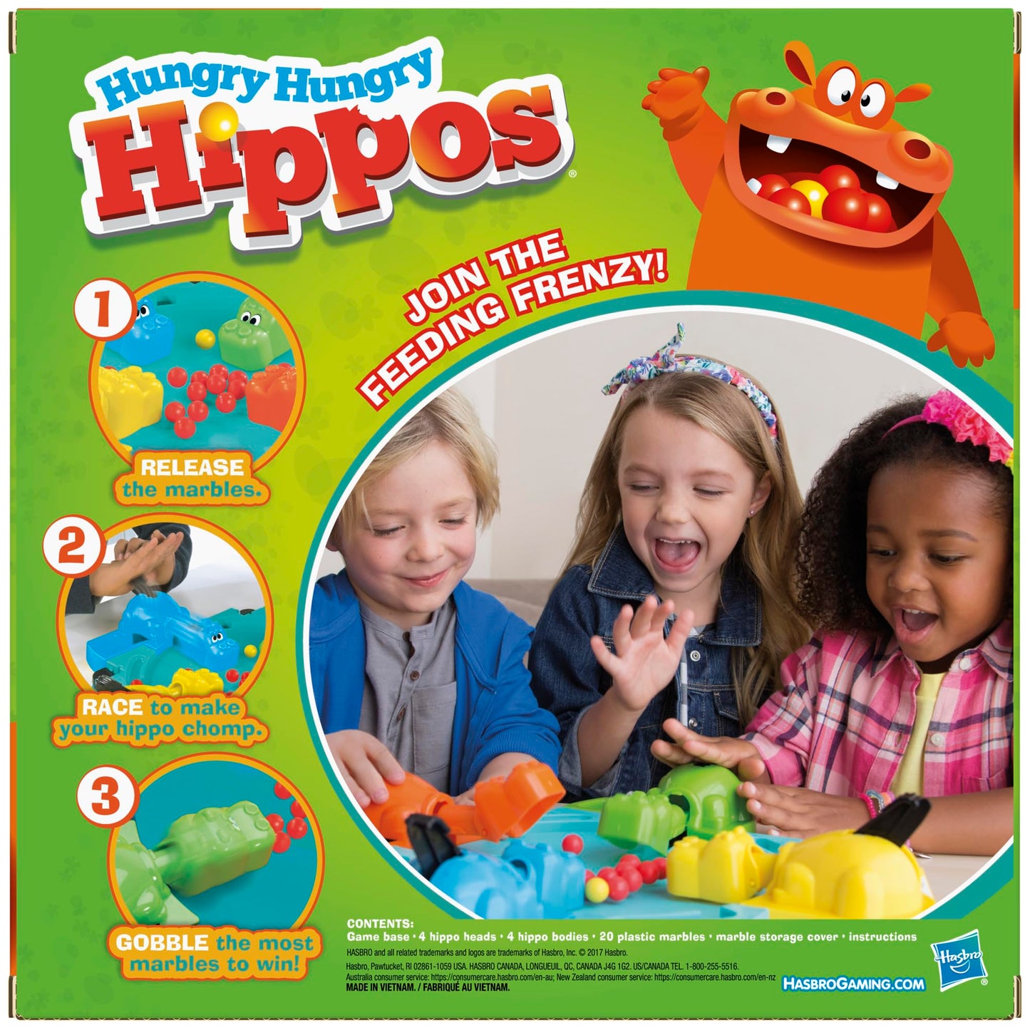 Hungry Hungry Hippos – Preschool Board Game for 2-4 Players | Hasbro Gaming