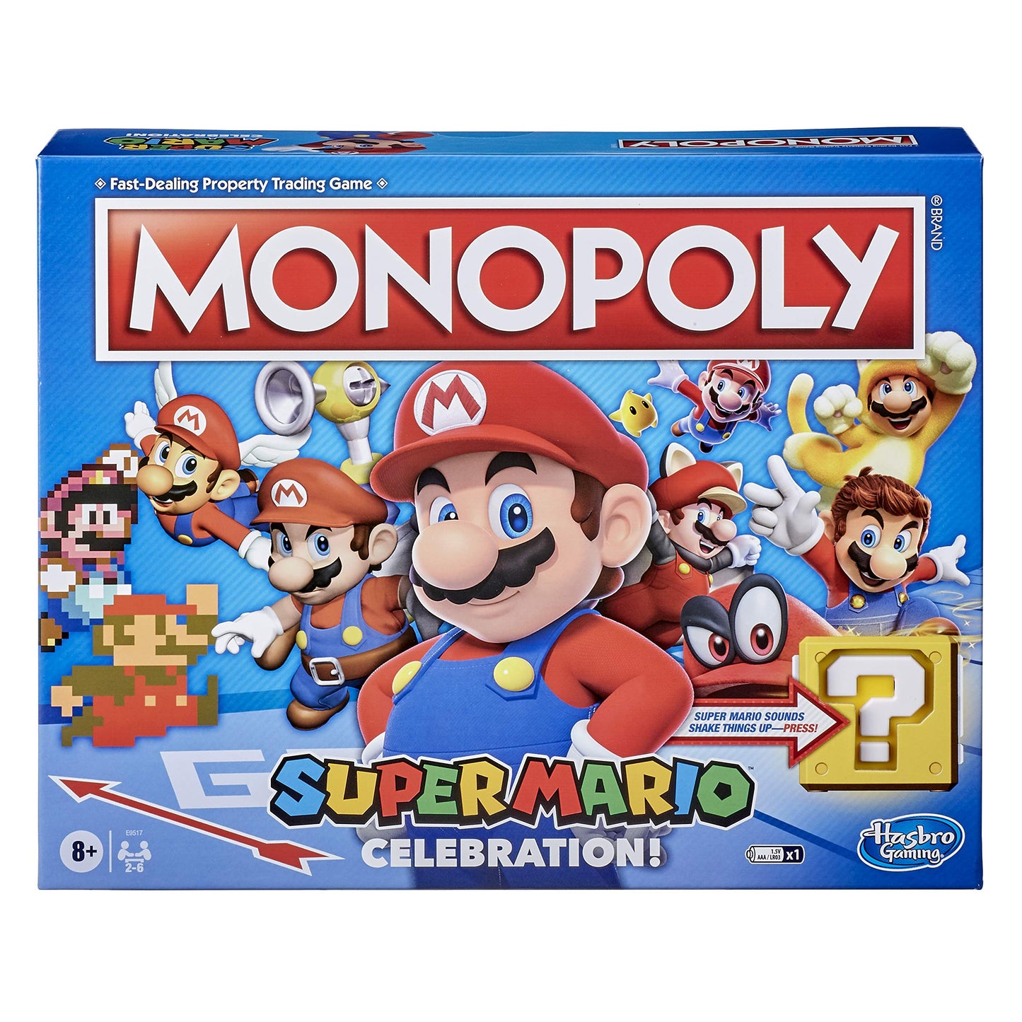 Hasbro Gaming Monopoly Super Mario Celebration Edition | Family Board Game for 4 Players, Ages 8+