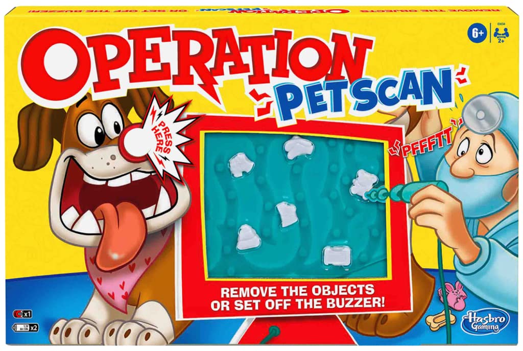 Operation Pet Scan Board Game for 2+ Players – Silly Sounds & Vet Theme | Hasbro Gaming