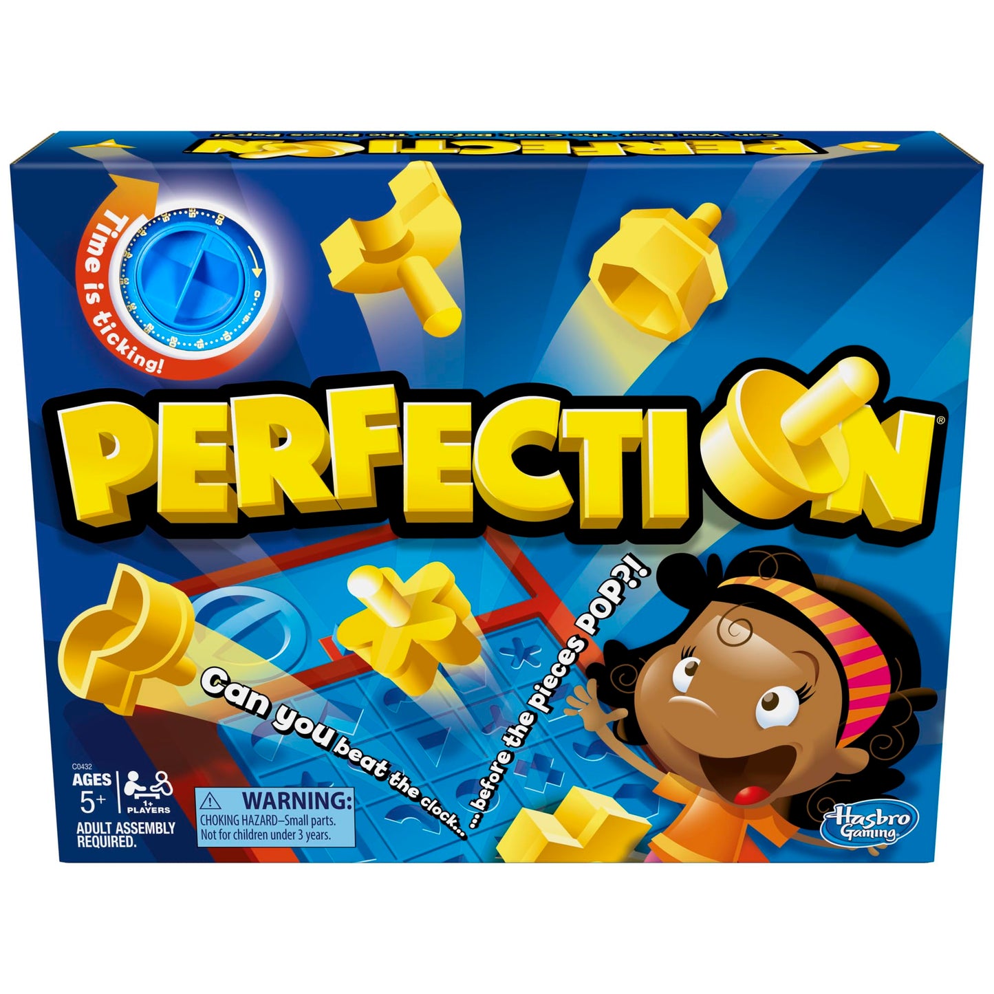 Hasbro Gaming Perfection Game for Preschoolers & Kids 5+ — Shape-Popping & Timed Challenge
