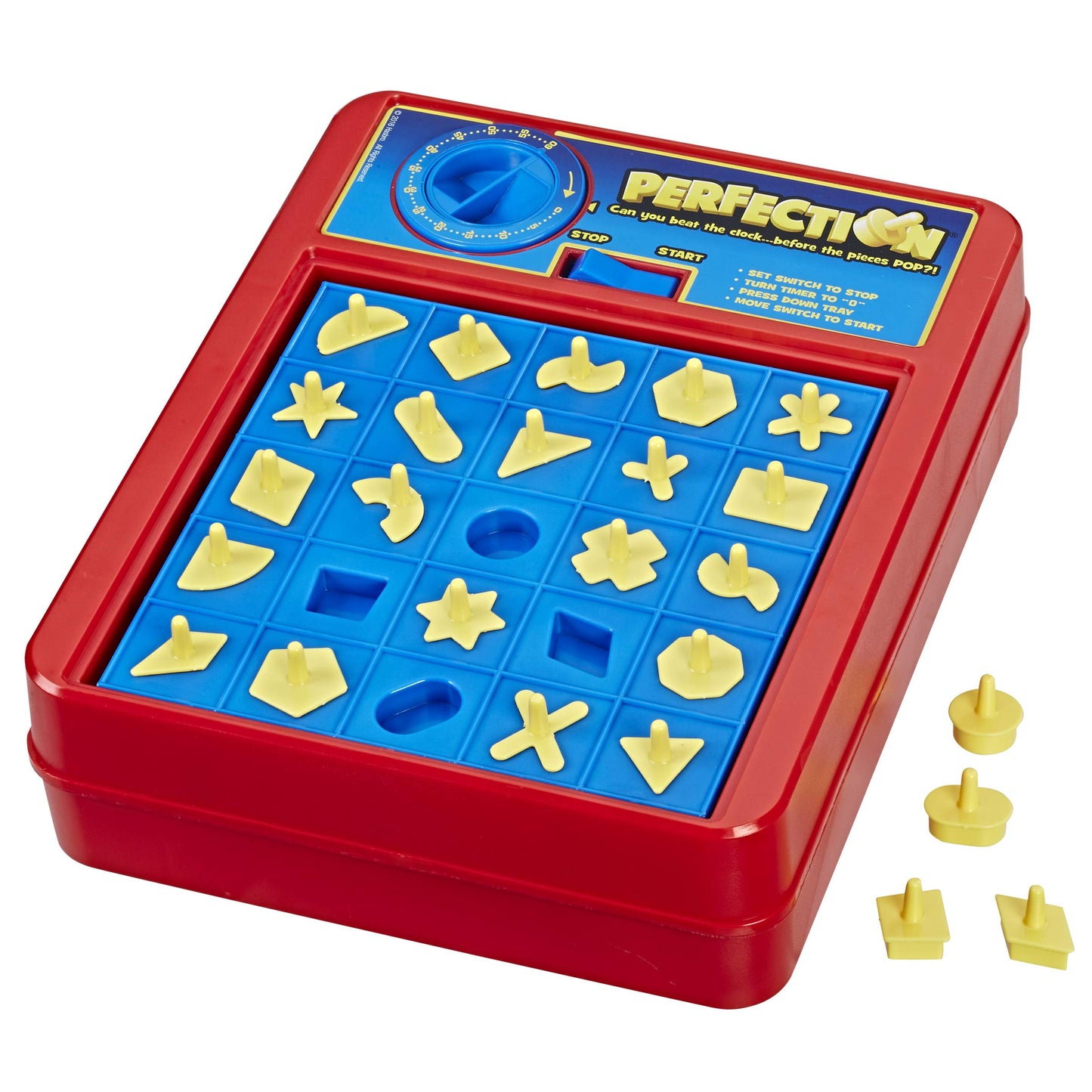 Hasbro Gaming Perfection Game for Preschoolers & Kids 5+ — Shape-Popping & Timed Challenge