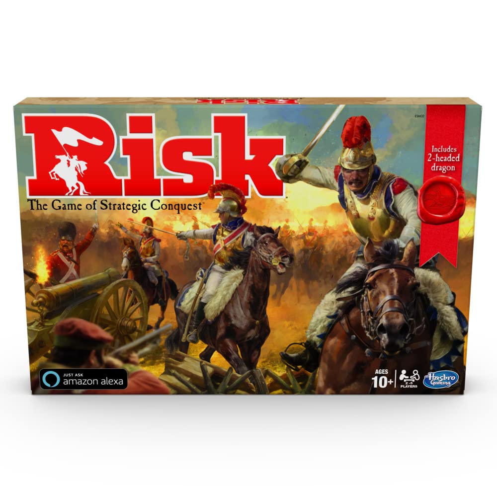 Hasbro Gaming Risk: Dragon Token and Alexa Skill – Strategy Board Game
