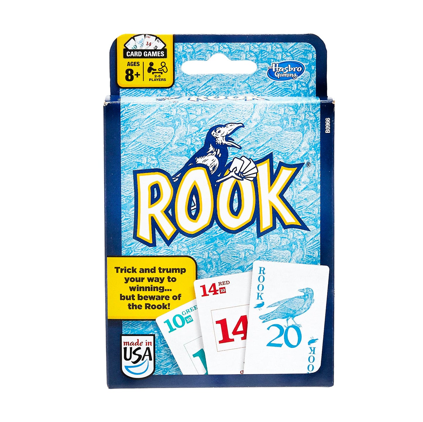 Hasbro Gaming Rook Card Game | Bidding & Trick-Taking Fun for 2–6 Players