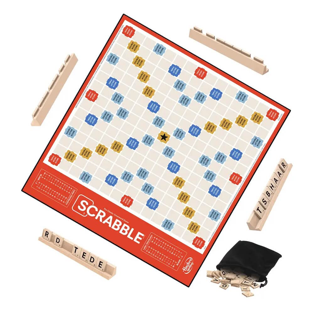 Hasbro Gaming Scrabble Board Game – Classic Word Game for 2-4 Players