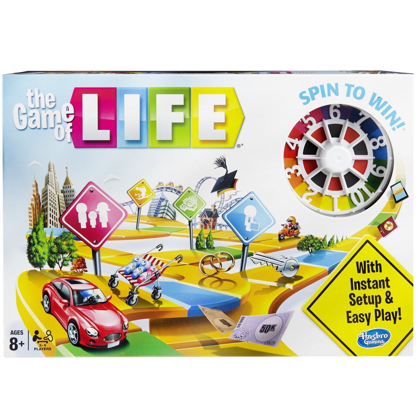 Hasbro Gaming The Game of Life – Classic Family Board Game