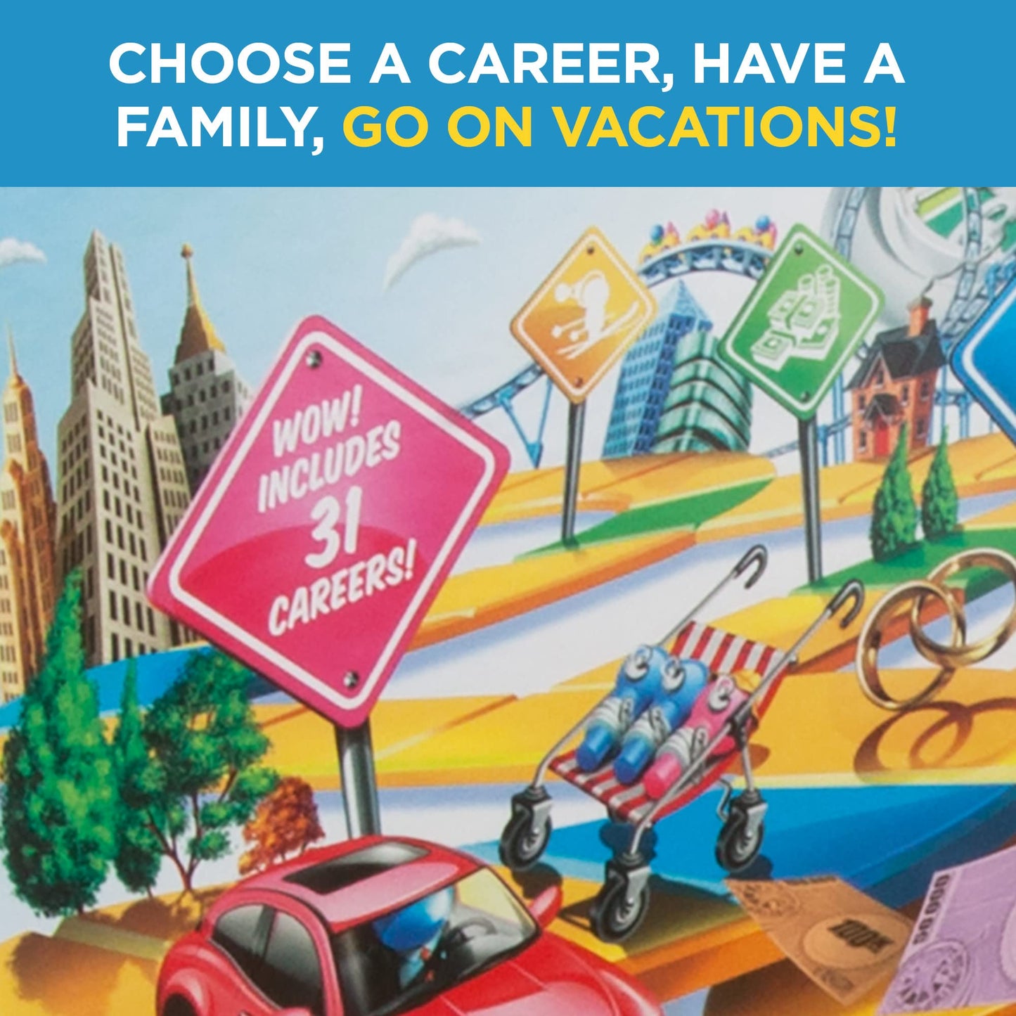 Hasbro Gaming The Game of Life Board Game – Family Edition for 2-4 Players | Amazon Exclusive