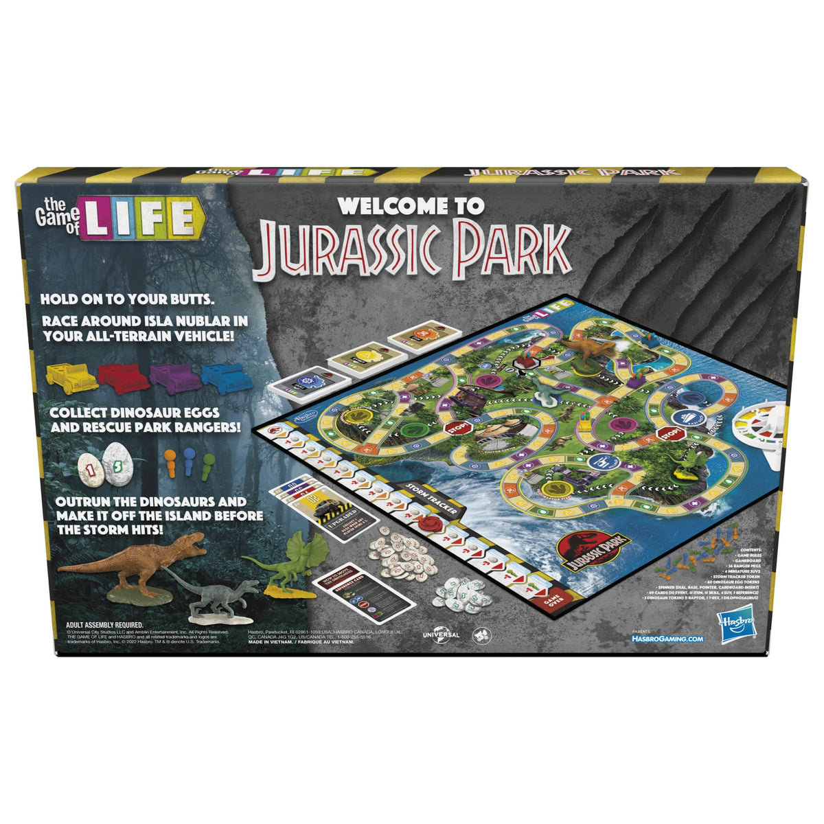 Hasbro Gaming The Game of Life Jurassic Park Edition – Family Board Game for Ages 8+