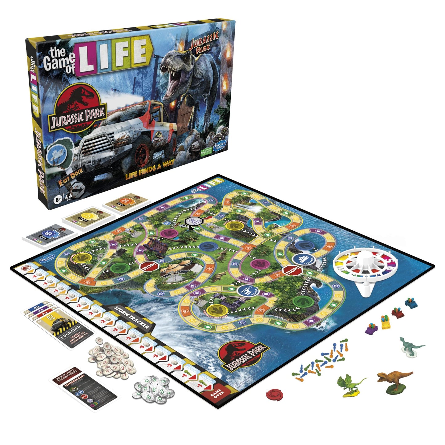 Hasbro Gaming The Game of Life Jurassic Park Edition – Family Board Game for Ages 8+