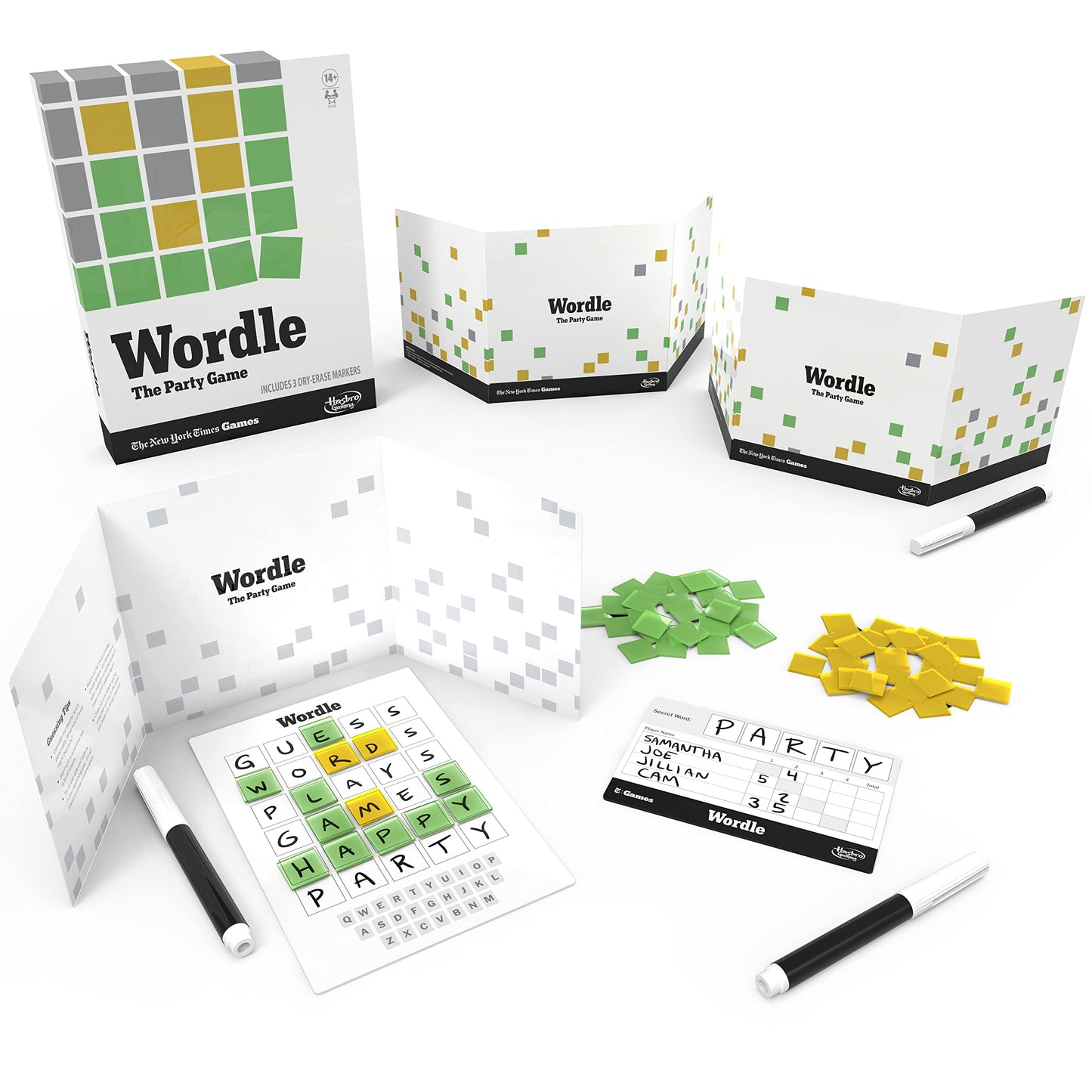 Hasbro Gaming Wordle: The Party Game for 2-4 Players | NYT-Inspired Wordle Board Game
