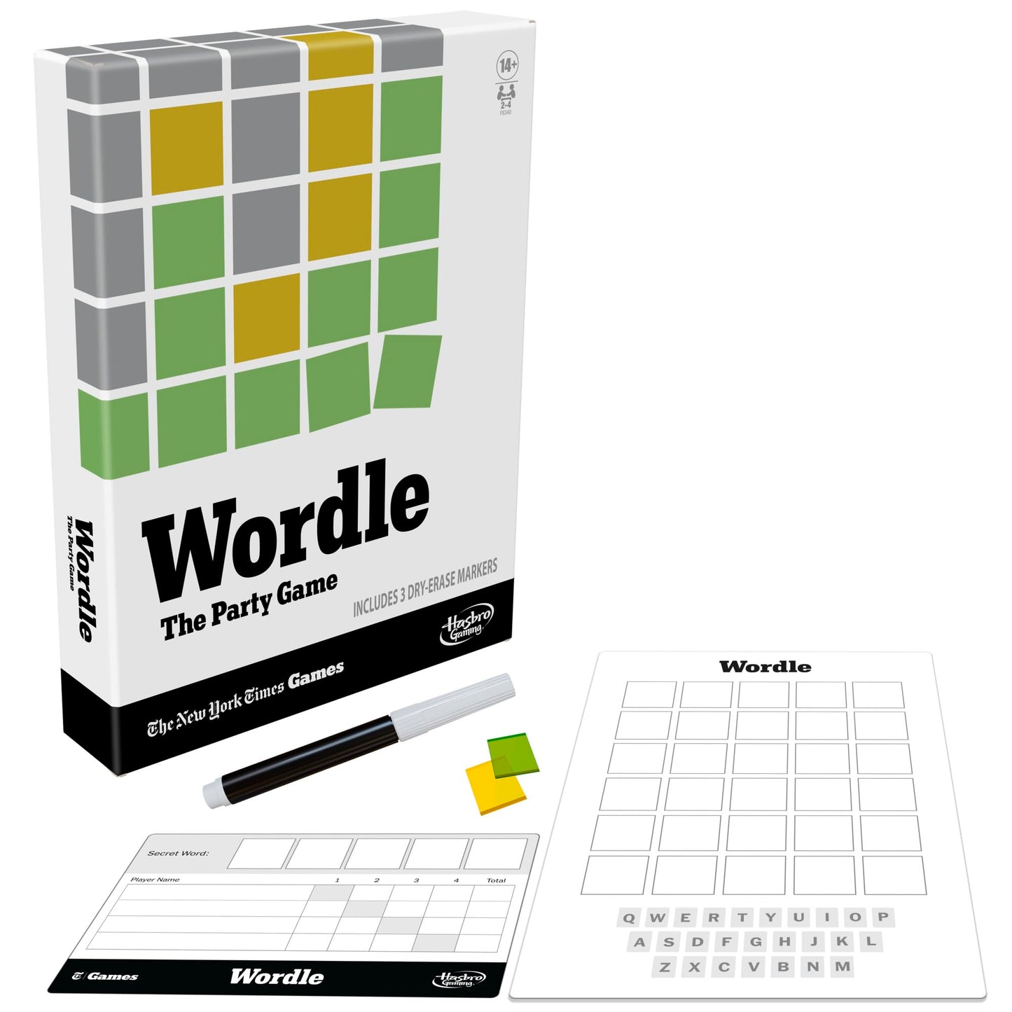 Hasbro Gaming Wordle: The Party Game for 2-4 Players | NYT-Inspired Wordle Board Game