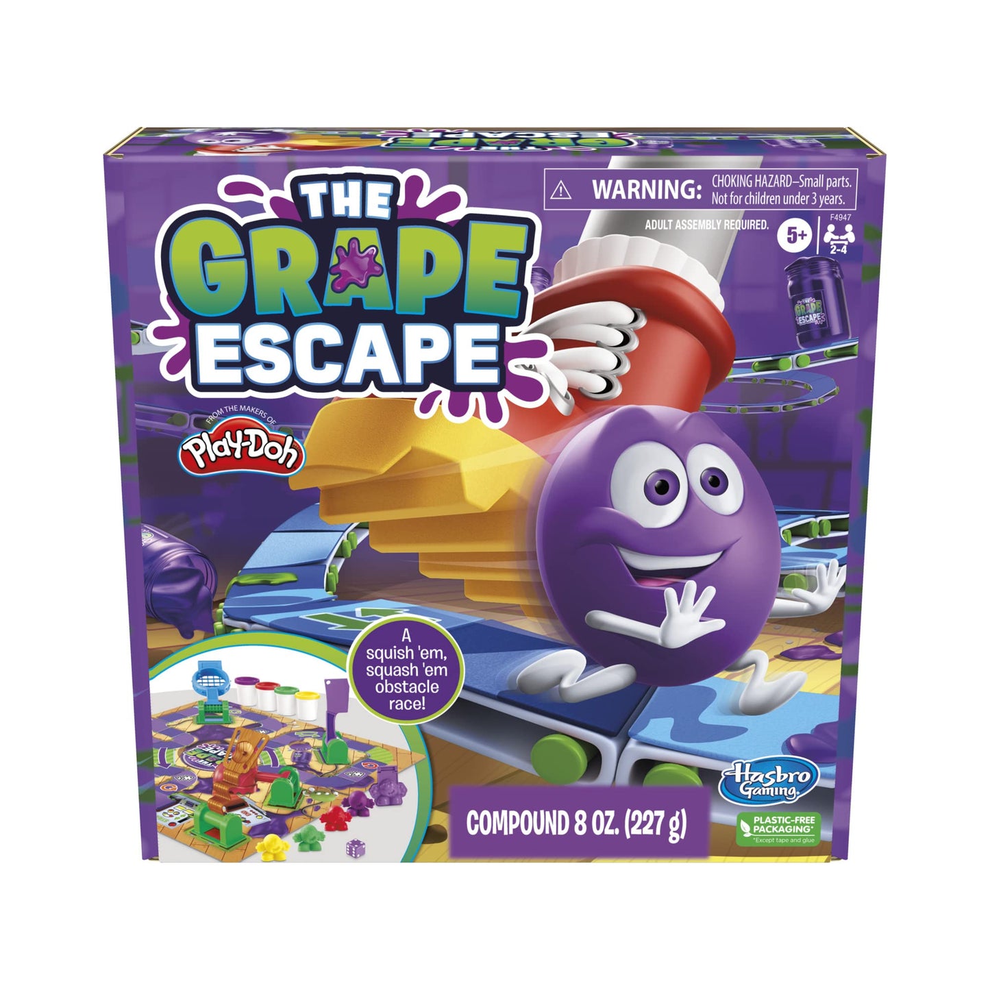 Hasbro Gaming Grape Escape Board Game for Kids 5+ | Family Fun with Modeling Compound