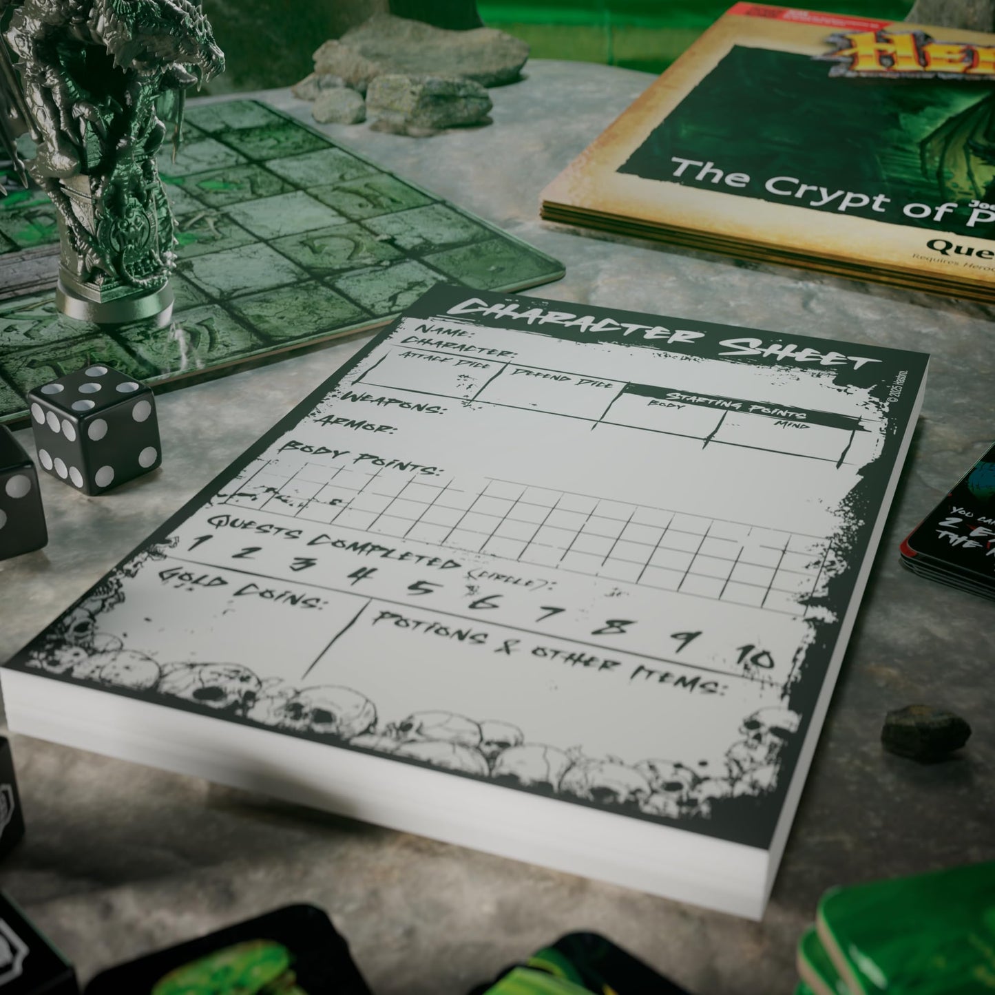 Hasbro Gaming: Avalon Hill HeroQuest Joe Manganiello’s The Crypt of Perpetual Darkness Quest Pack | 2-5 Players | Ages 14+
