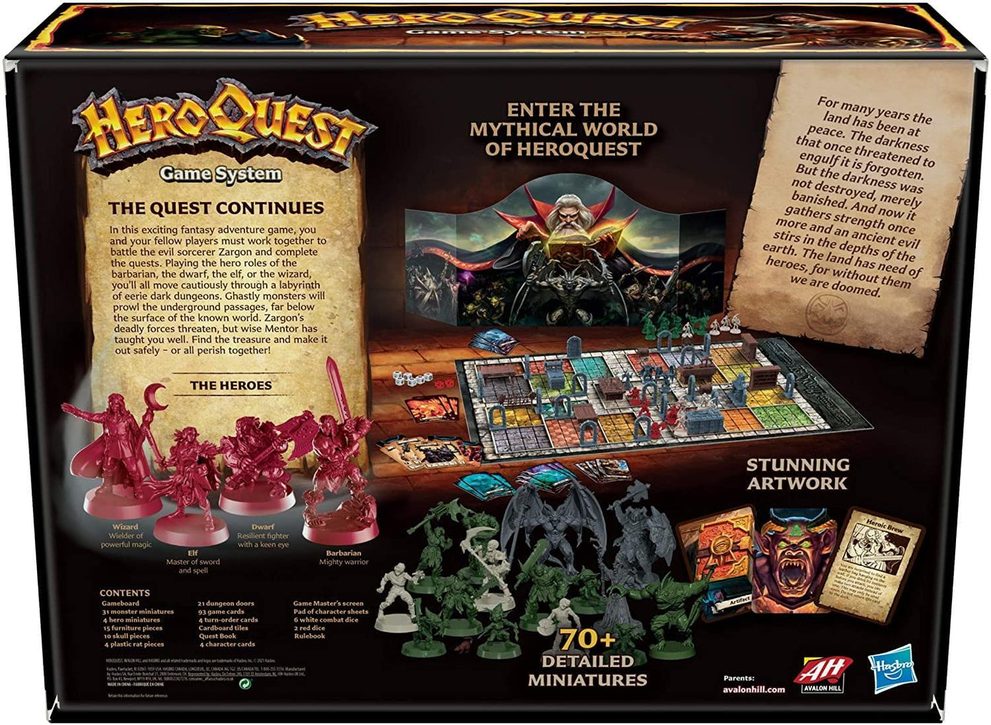 Hasbro Gaming Avalon Hill HeroQuest Game System – Immersive Dungeon Crawler for 2-5 Players (Ages 14+)
