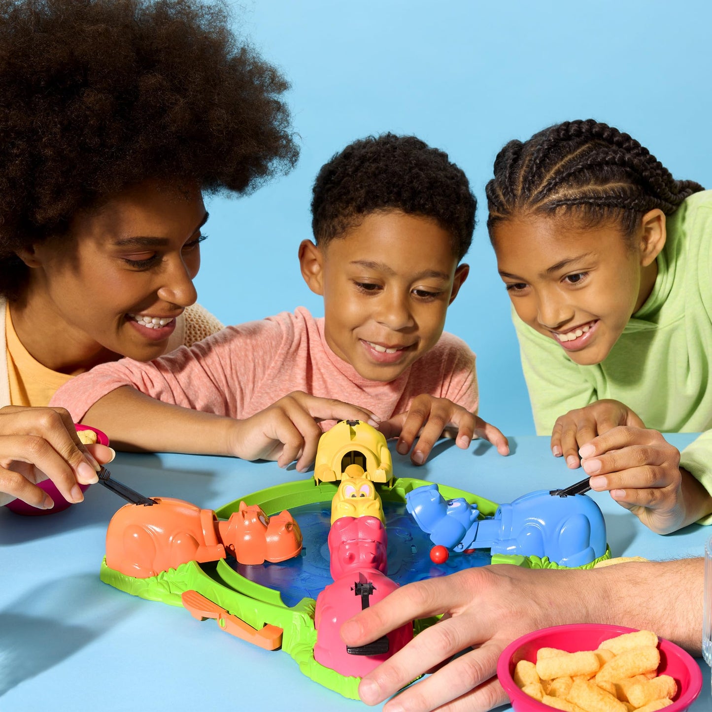 Hasbro Gaming Hungry Hungry Hippos for Preschoolers — Instant Marble Reload, Easy Setup & Storage