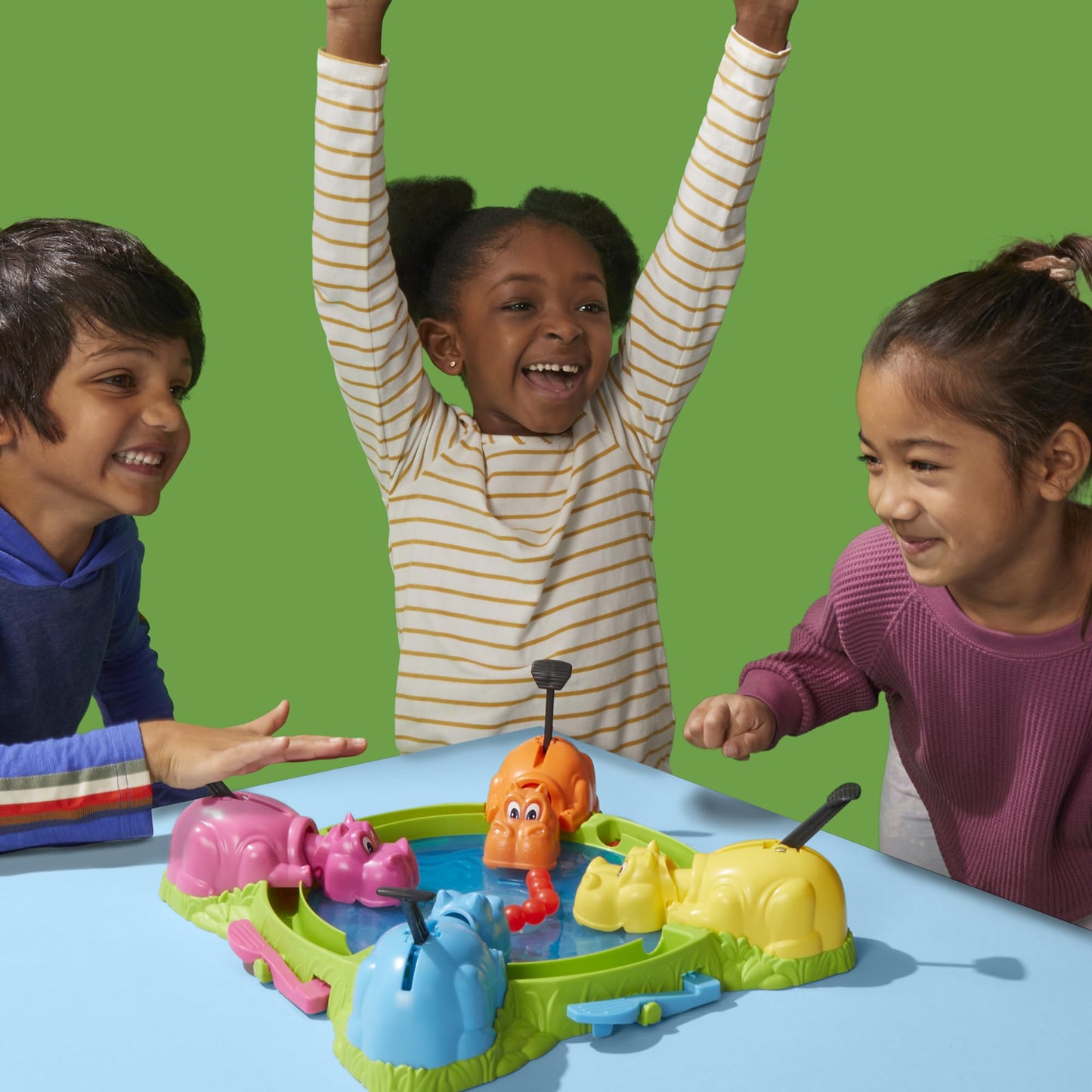 Hasbro Gaming Hungry Hungry Hippos for Preschoolers — Instant Marble Reload, Easy Setup & Storage
