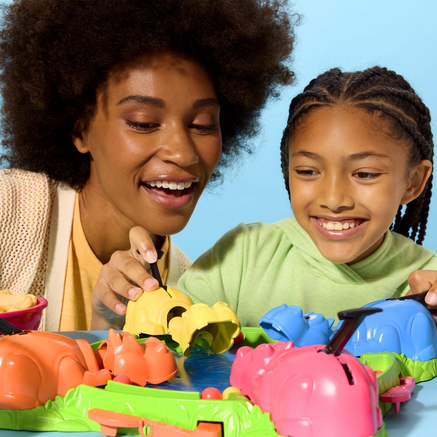 Hasbro Gaming Hungry Hungry Hippos for Preschoolers — Instant Marble Reload, Easy Setup & Storage