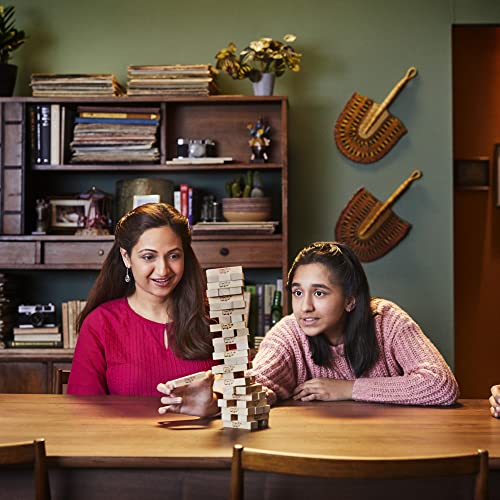 Hasbro Gaming Jenga Game | Original Hardwood Block Tower for Ages 6+