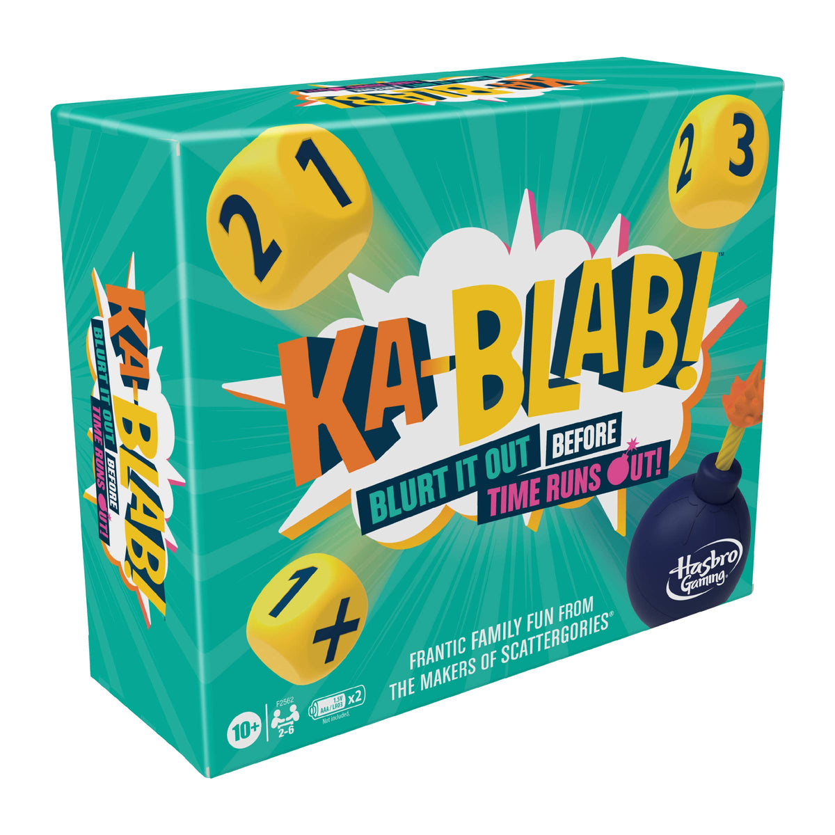 Hasbro Gaming Ka-Blab! Game – Fast-Paced Family Party Game from the Makers of Scattergories