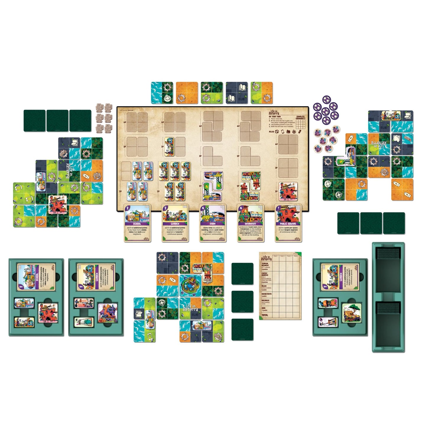 Hasbro Gaming Life in Reterra: Strategy Board Game for 2-4 Players | Ages 10+ | 35 Min Avg.