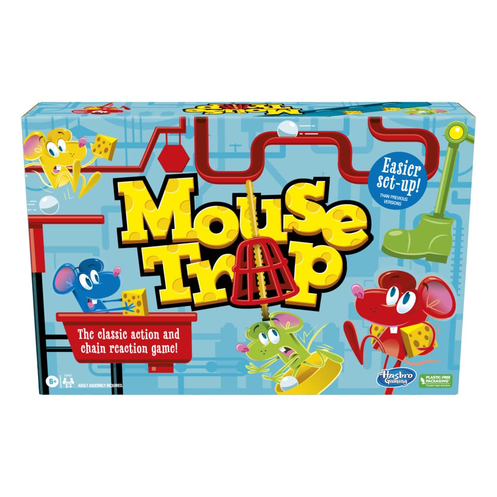 Hasbro Gaming Mouse Trap Board Game for Kids 6+ | Classic Family Fun & Easier Setup